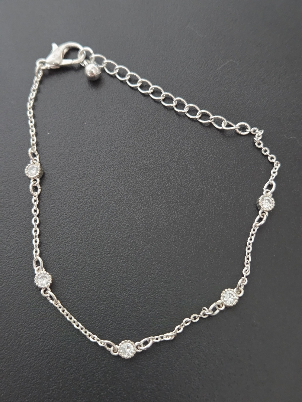 Silver Bracelet with Gems